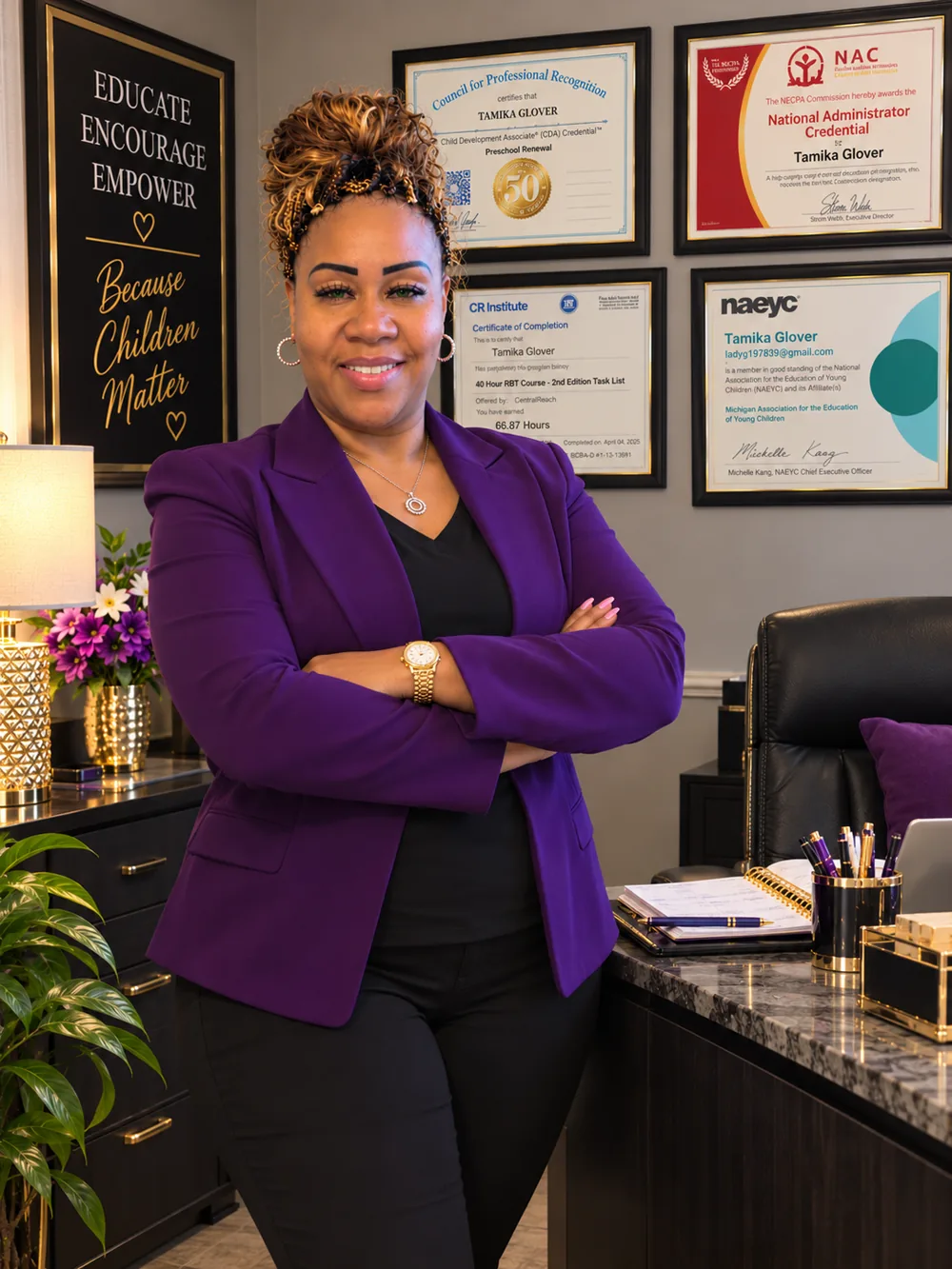 Tamika D. Glover, founder of Mrs. G’s Corner